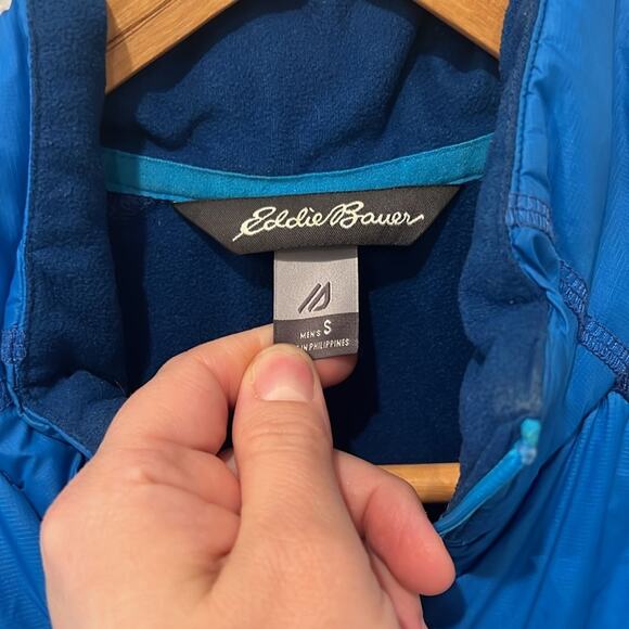 Eddie Bauer FreeHeat Bright Blue Insulated Zip Up Vest | Mens Small - Picture 2 of 7